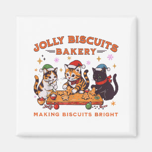 Jolly Christmas Biscuits Bakery Baking Crew Xmas C Magnet