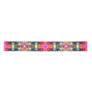 Jolly Christmas Colorful Maximalist Modern Merry Satin Ribbon