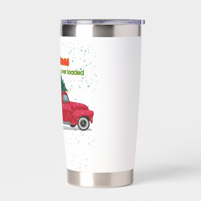 Jolly Christmas Overloaded Truck Insulated Tumbler (Left)
