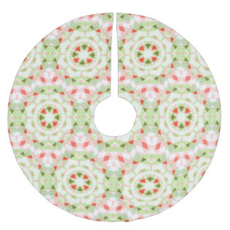 Jolly Christmas Red Green Pink Merry Star Pattern Brushed Polyester Tree Skirt