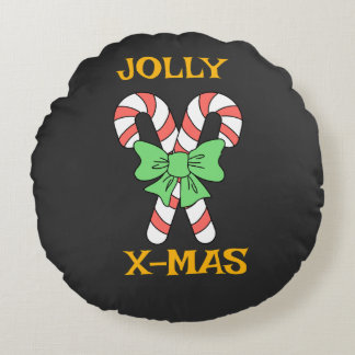JOLLY CHRISTMAS ROUND PILLOW