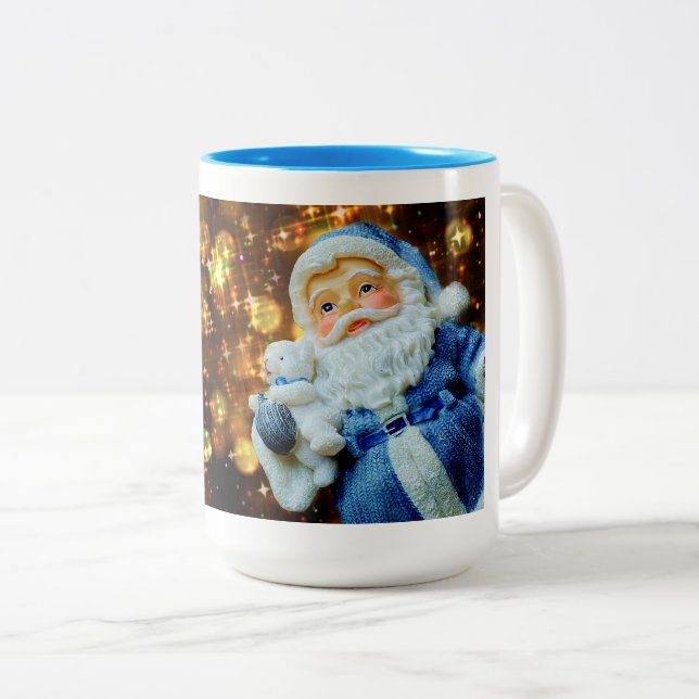 Jolly Christmas Santa Claus Beverage Mug (Front Right)