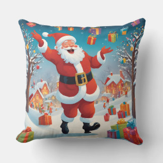 Jolly Christmas Throw Pillow