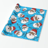 Special Delivery Brown Santa North Pole Your Name Wrapping Paper