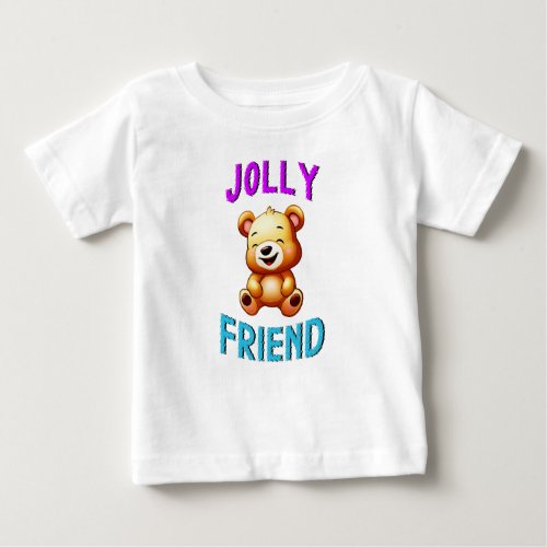 Jolly Friend Pandas July Bears 30 Teddy Friendship Baby T_Shirt