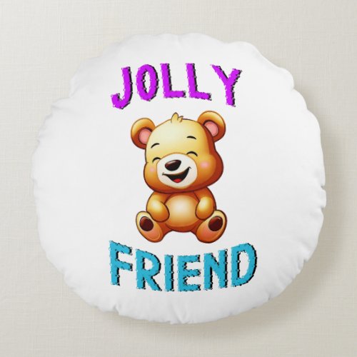 Jolly Friend Pandas July Bears 30 Teddy Friendship Round Pillow