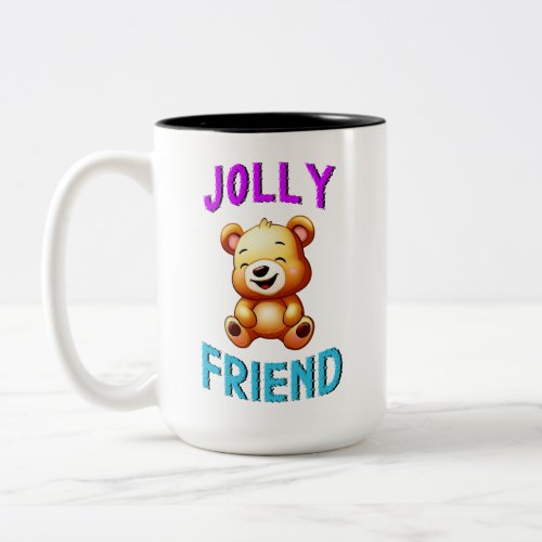 Jolly Friend Pandas July Bears 30 Teddy Friendship Two_Tone Coffee Mug