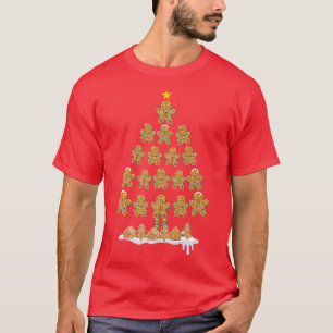 Jolly Gingerbread Christmas Tree Funny Gingerbread T-Shirt