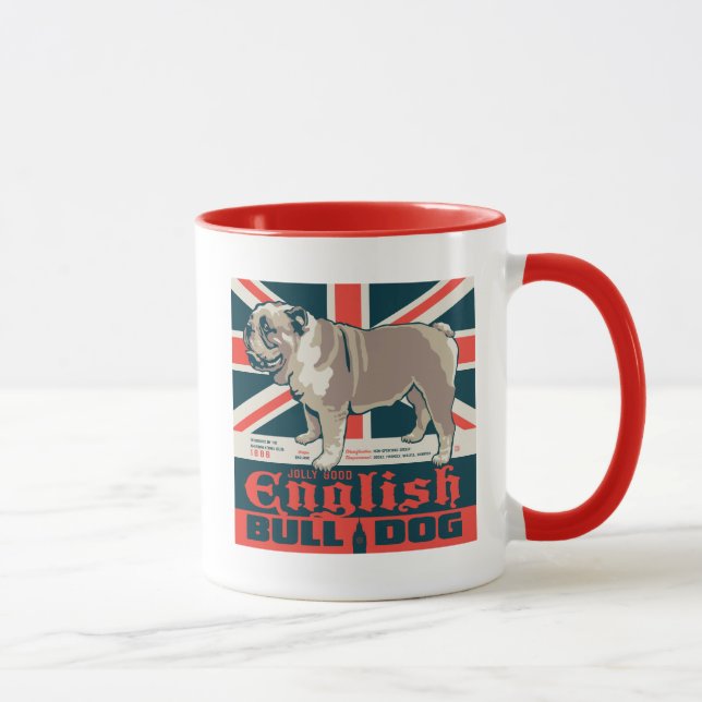 Jolly Good English Bulldog Mug (Right)