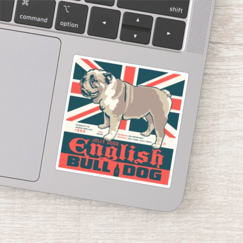 Jolly Good English Bulldog Sticker