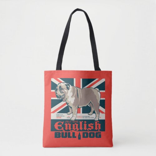 Jolly Good English Bulldog Tote Bag