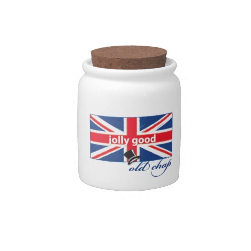 Jolly good old chap candy jar