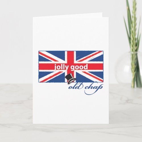 Jolly good old chap holiday card