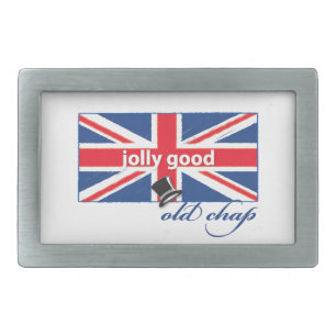 Jolly good old chap! rectangular belt buckle