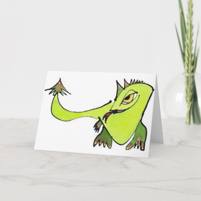 Jolly Green Dragon Notecard (Front)