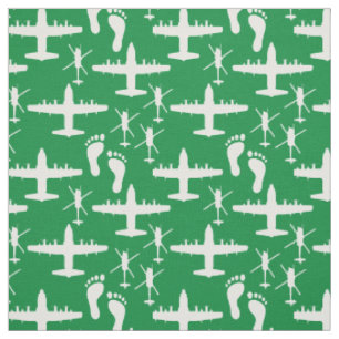 Jolly Green Rescue Team Pattern Fabric