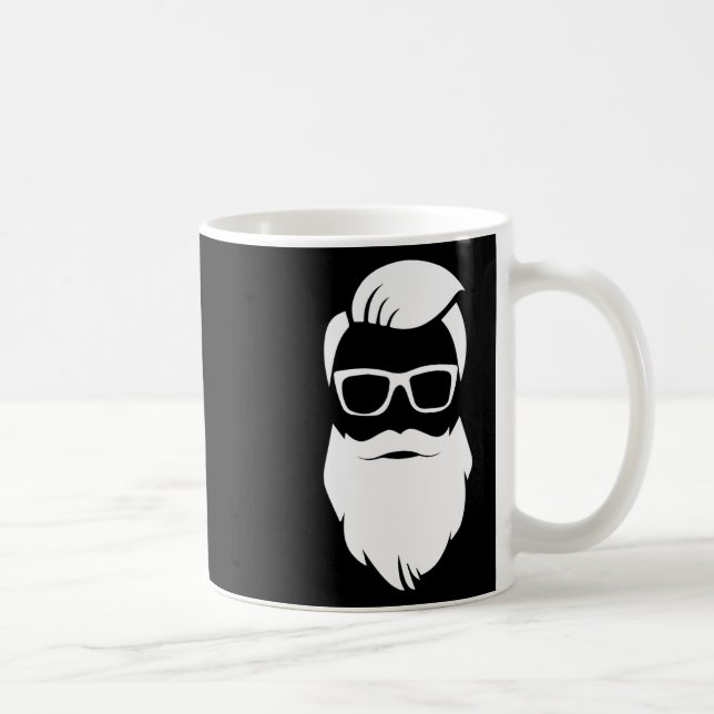 Jolly Hip Hipster Santa Claus Christmas Gift  Coffee Mug (Right)