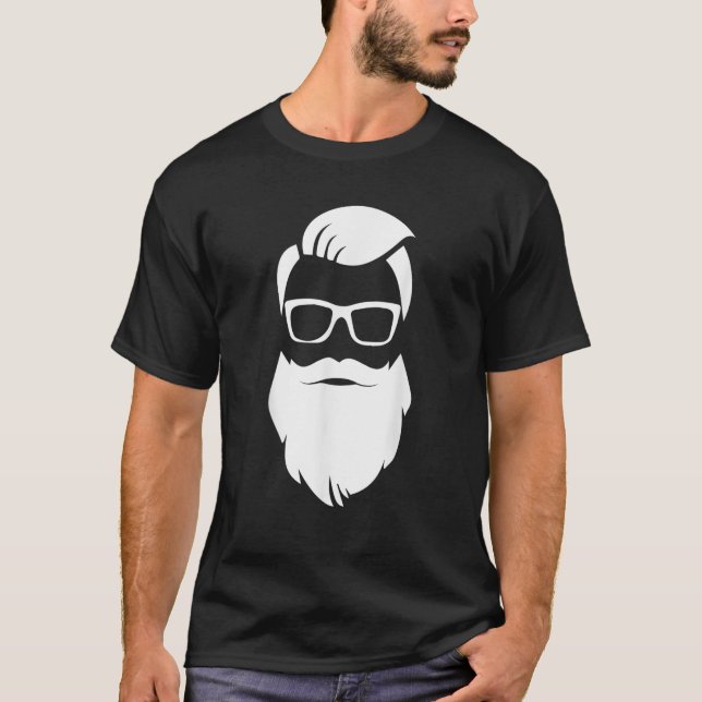 Jolly Hip Hipster Santa Claus  Christmas Gift T-Shirt (Front)