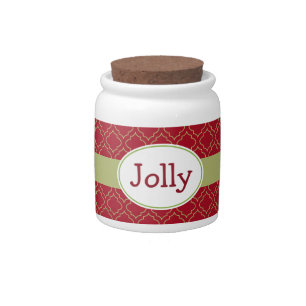 Jolly Holiday Candy Jar