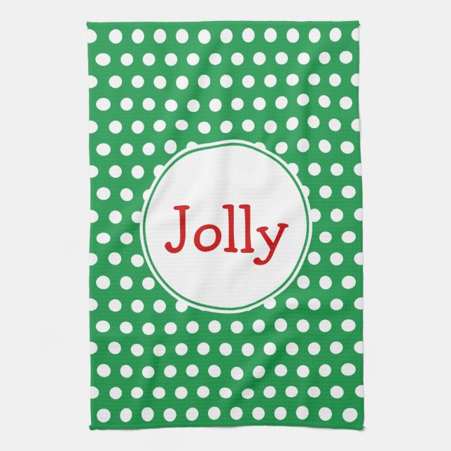 Jolly Holiday Kitchen Towel (Vertical)