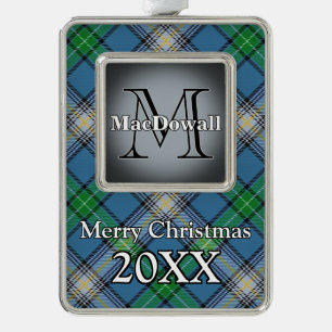 Jolly Holidays Clan MacDowall Tartan Christmas Ornament