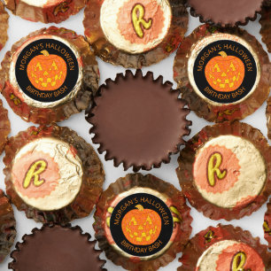 Jolly Jack O Lantern Kids Halloween Personalized Reese's Peanut Butter Cups