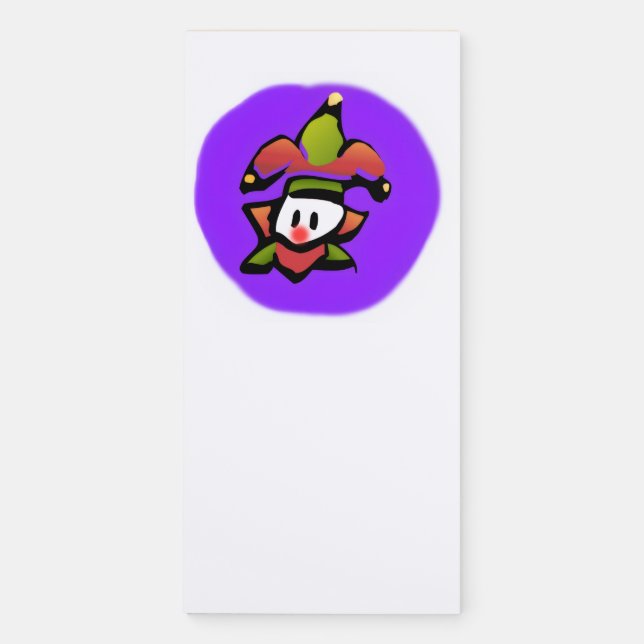 Jolly Jester  Magnetic Notepad (Front)