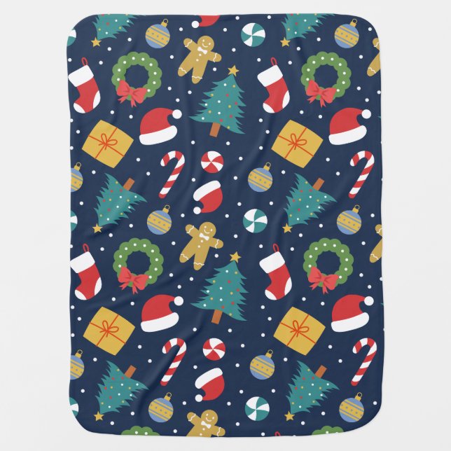 Jolly Jumble Baby Blanket (Front)