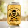 Jolly Lager Boat Captain Custom Beer Pirate Theme Can Glass