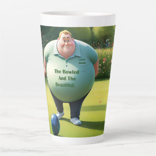 Jolly Lawn Bowler Man, Latte Mug