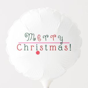 Jolly Merry Christmas and Hanging Ornament Balloon