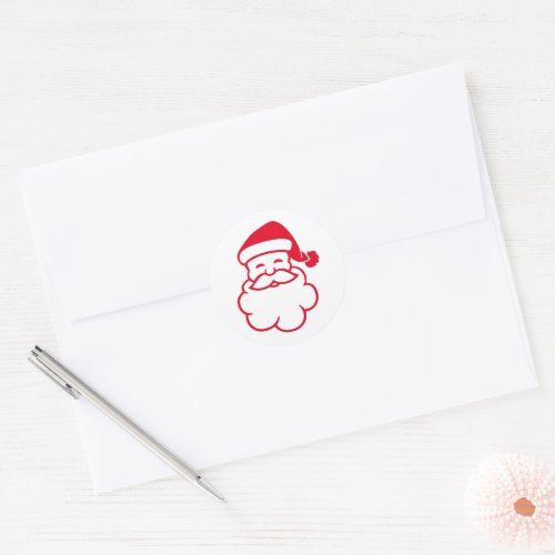 Jolly Merry Santa Claus Christmas Holiday Sticker