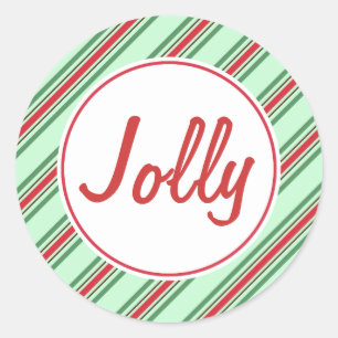 Jolly Mint Christmas Stickers