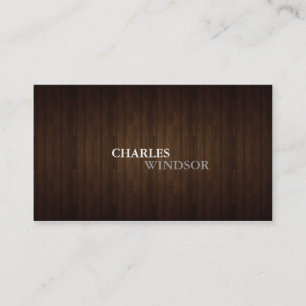 Jolly Modern Wood Business Card No. 1