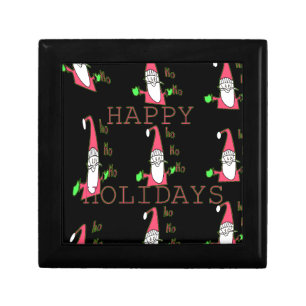Jolly Mouse Santa: A Fun Holiday Illustration. Jewelry Box