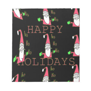 Jolly Mouse Santa: A Fun Holiday Illustration. Notepad