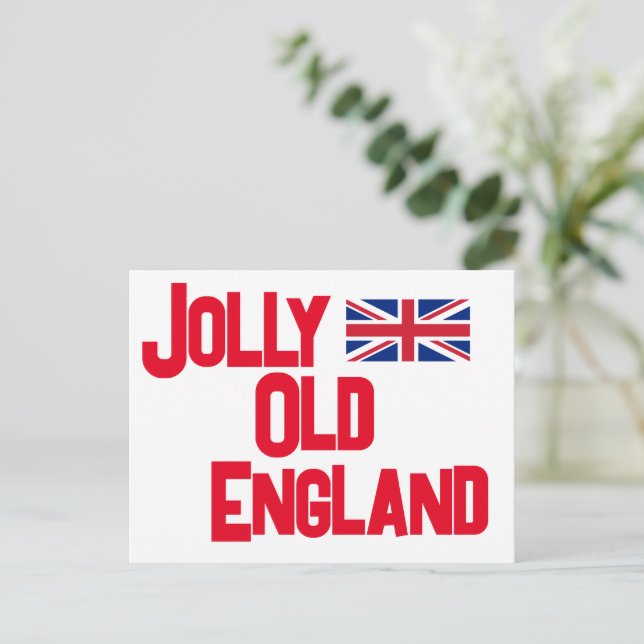 Jolly Old England Postcard  (Standing Front)