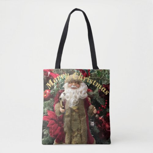 Jolly old fashioned Santa Tote Bag