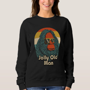 Jolly Old Man Grandpa Fathers Day Grandfather Pare Sweatshirt