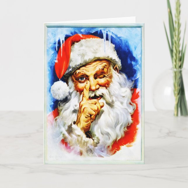 Jolly Old Saint Nick Holiday Card (Front)