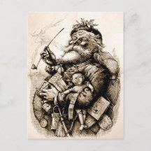 Jolly Old Santa Claus Postcard