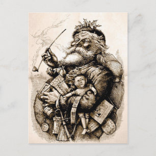 Jolly Old Santa Claus Postcard