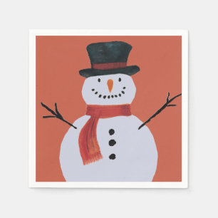 Jolly Party Snowman Napkins