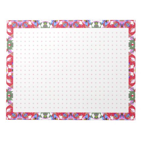 Jolly Red Cheerful Christmas Dot Grid BuJo Planner Notepad