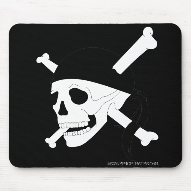 Jolly Roger #1 Mouse Pad (Front)