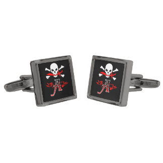 Jolly Roger A Monogram Initial Cufflinks