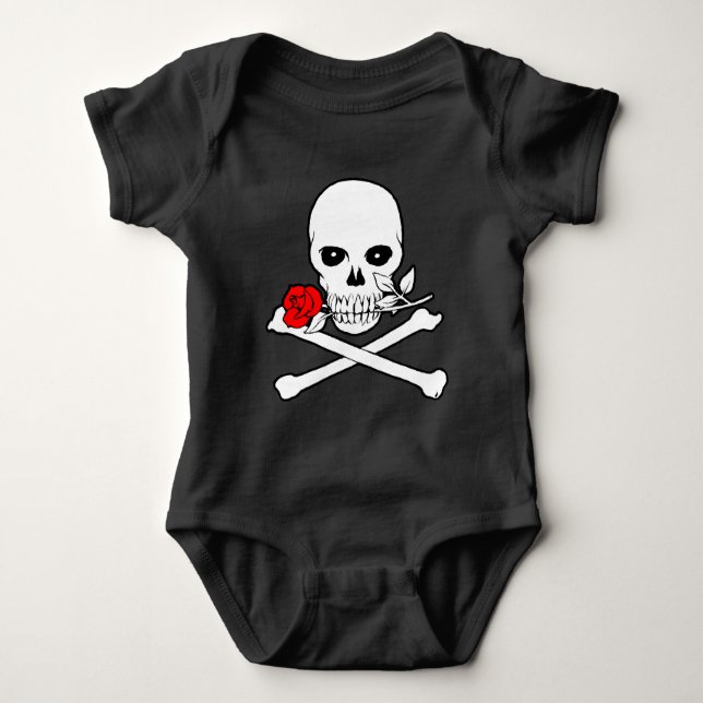 Jolly Roger Baby Bodysuit (Front)