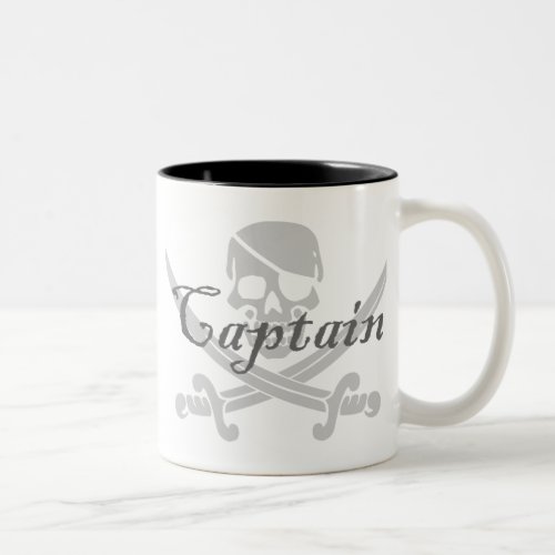 Jolly Roger Captain Two_Tone Coffee Mug