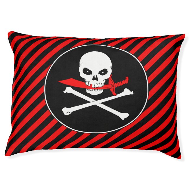 Jolly Roger (Cutlass) Dog Bed (Front)
