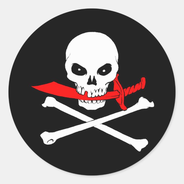 Jolly Roger (cutlass) Sticker (Front)